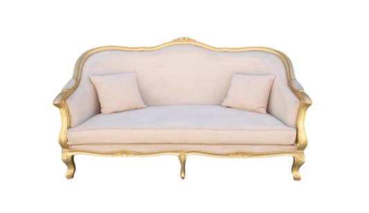 Royale gold sofa (decor rent)