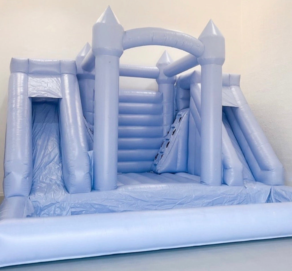 Bouncy Castle with Big Double Slide 6x6m for kids, rent