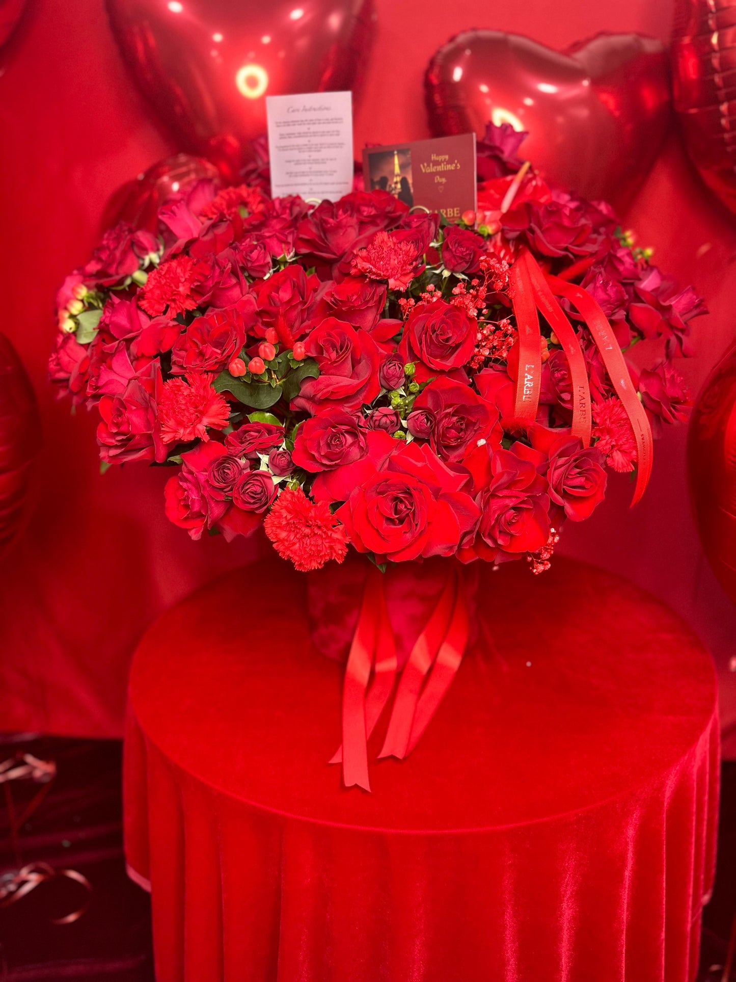 Valentine’s box flowers “Antarium”