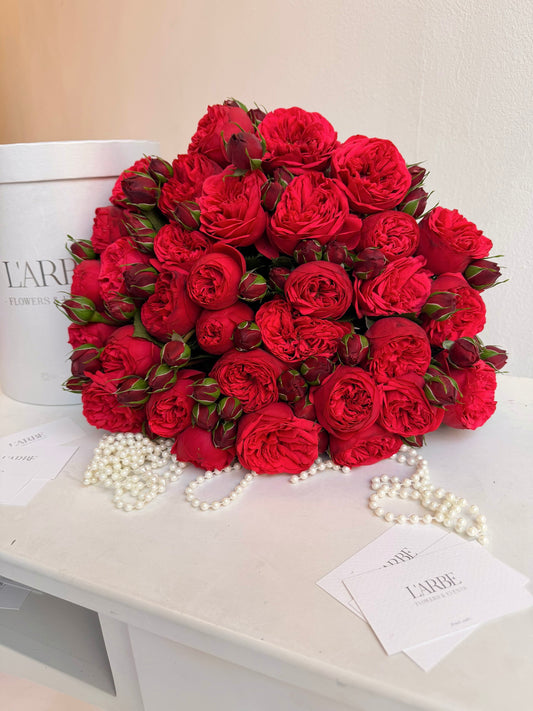 FLOWERS BOUQUET WITH ROSES 35 PCS PIANO LOVE