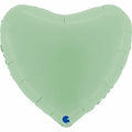 HELIUM BALLOON “SATIN OLIVE HEART” 18' #001
