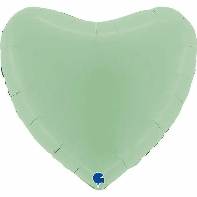 HELIUM BALLOON “SATIN OLIVE HEART” 18' #001