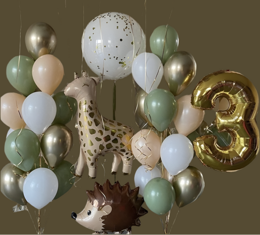 Helium balloons with animals