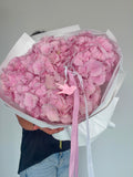 FLOWERS BOUQUET WITH PINK HYDRANGEAS “ELEGANZA”