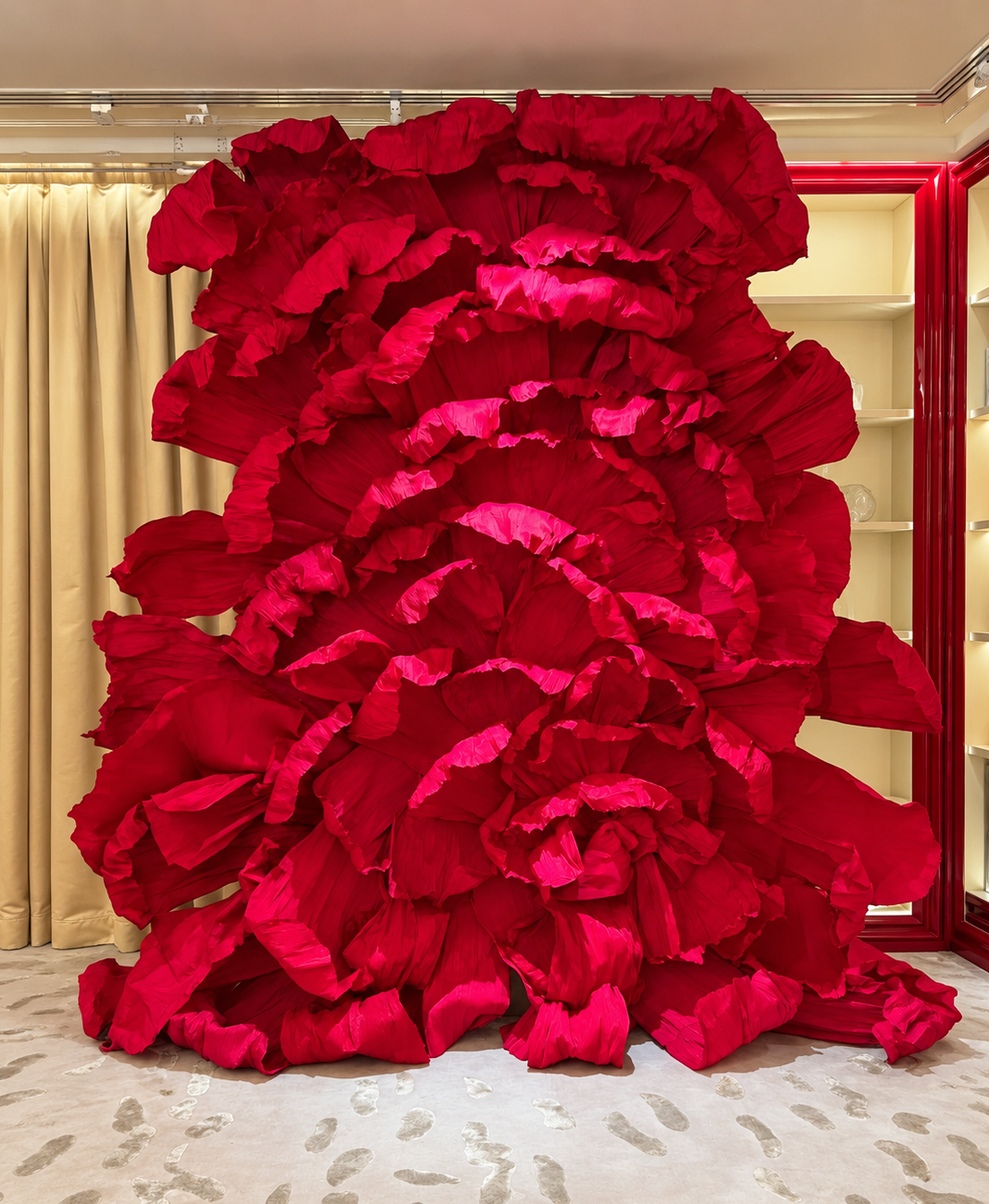 Elegant Red & Burgundy Luxury Photozone - rent