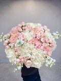 FLOWERS BOUQUET WITH HYDRANGEA AND ROSES “HEARTFELT”