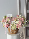 FLOWERS BASKET WITH PHALENOPSIS “EMMELINE”