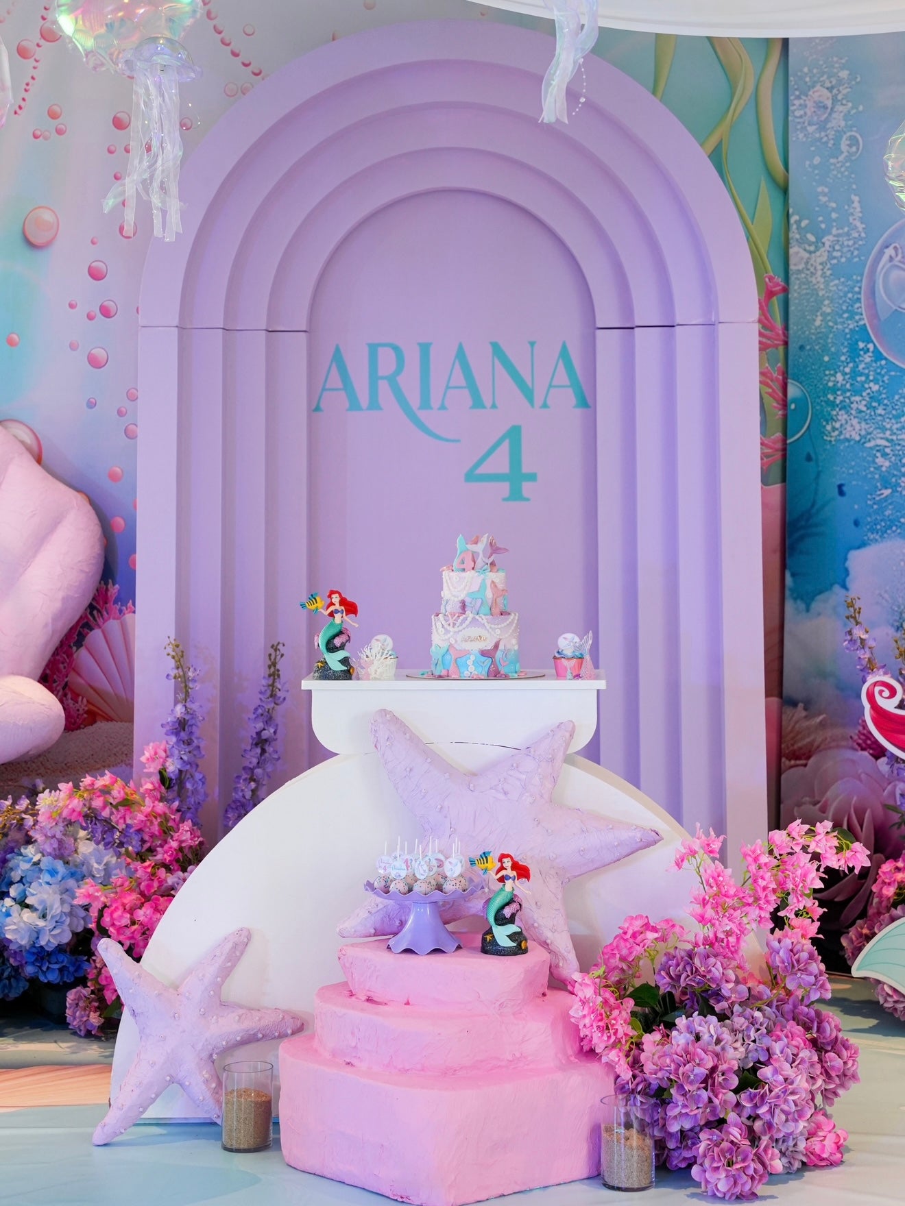 MARMAID BACKDROP FOR KIDS BIRTHDAY PARTY