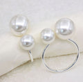 Ring napkin Pearls (rent) R-0016