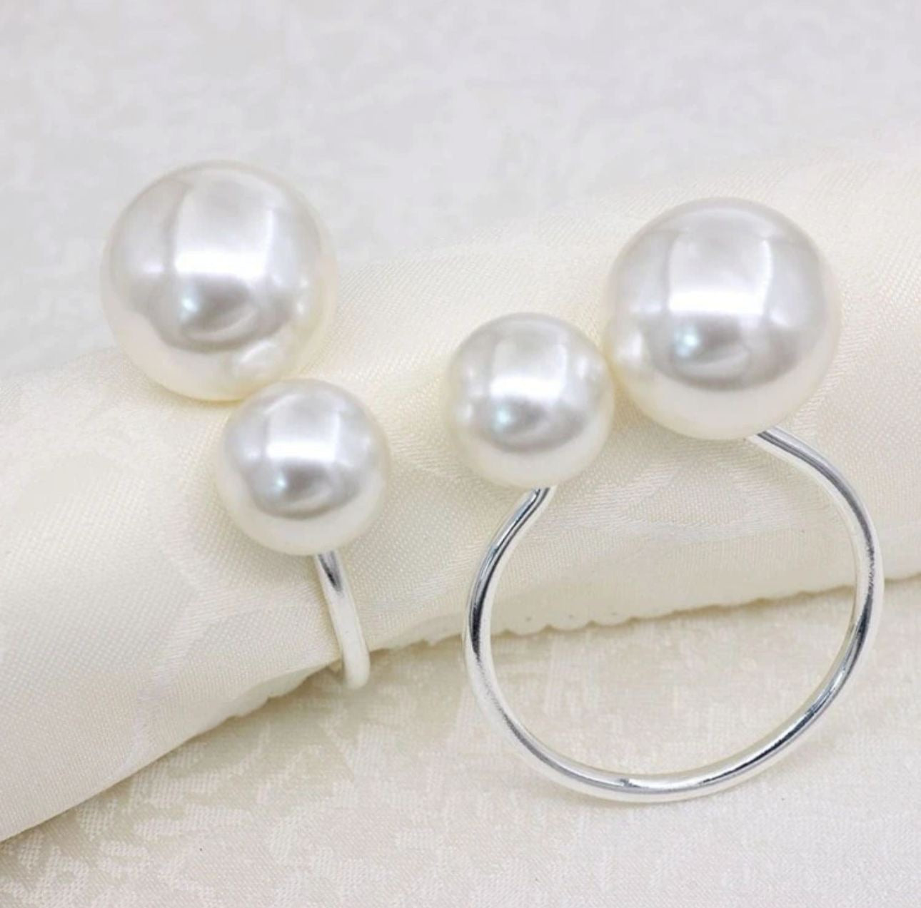 Ring napkin Pearls (rent) R-0016