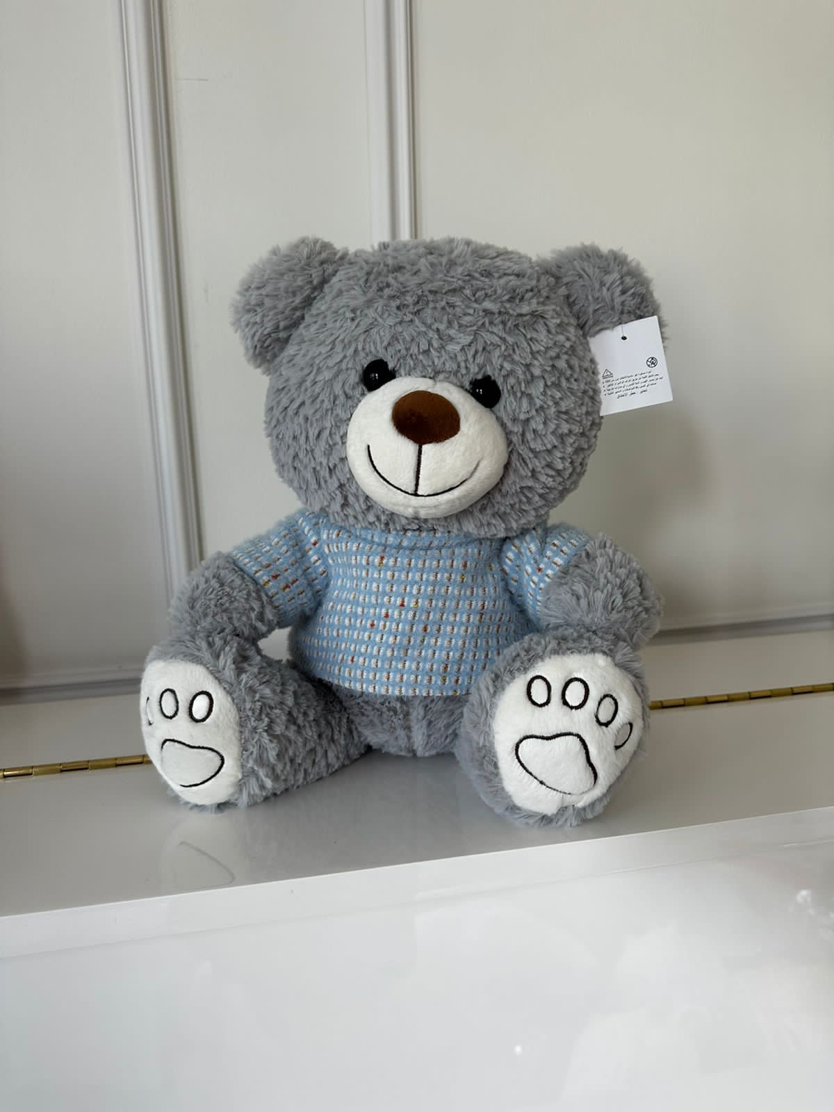 Soft toy for kids grey bear