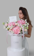 MIX FLOWERS IN BOX “AMORE”