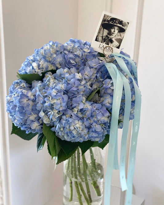Flowers bouquet -13 hydrangea blue