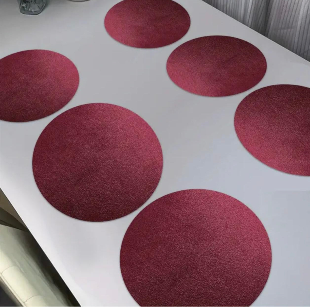 Red place mat (for rent)