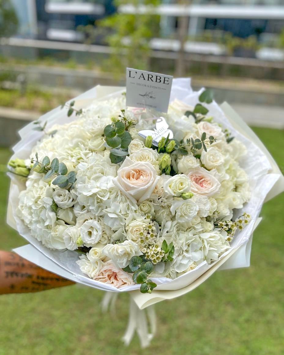 Mix flowers bouquet “Swan”