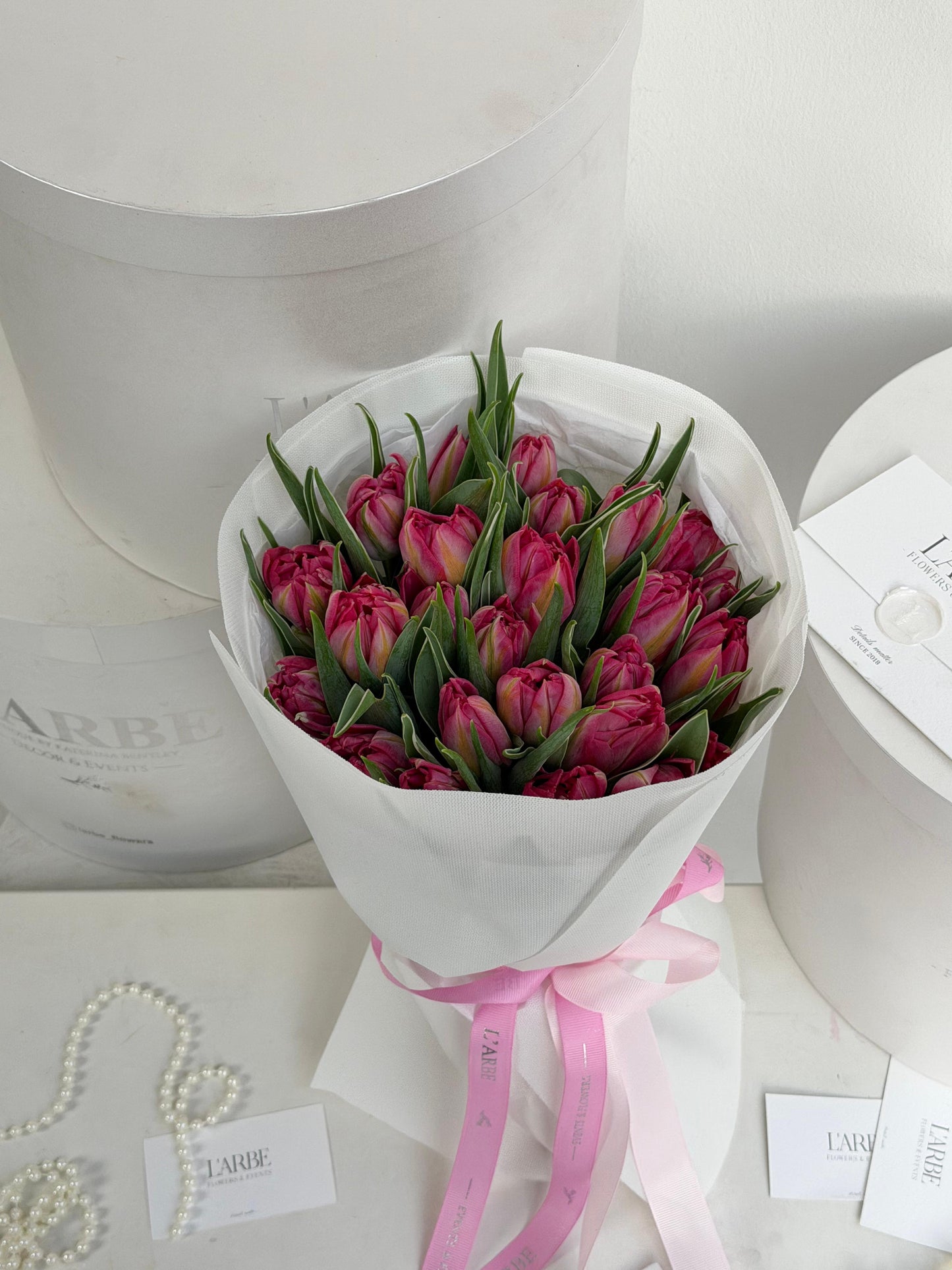 FLOWERS BOUQUET WITH 25 FLASHPOINT TULIP