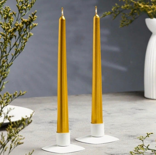 Long gold candle   CH-0059