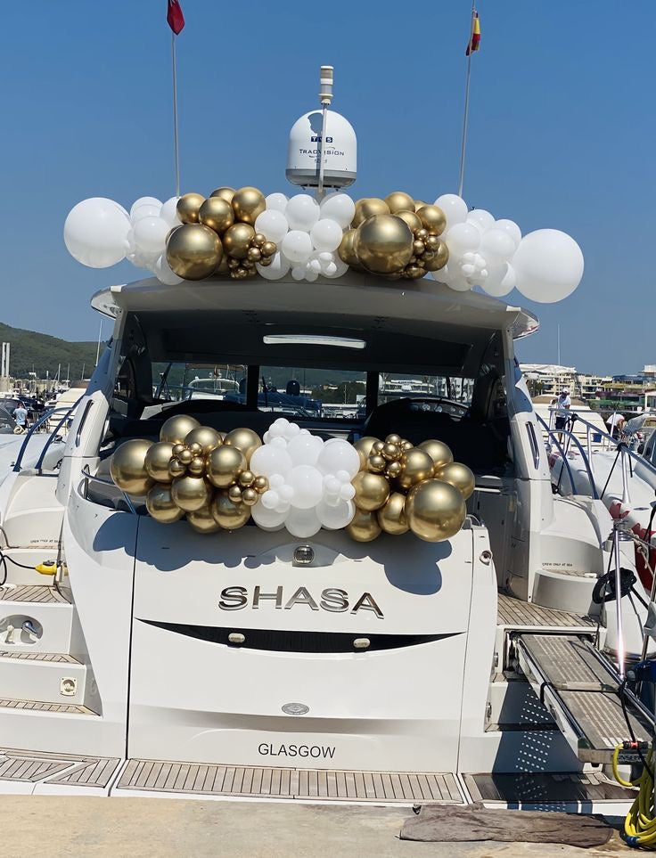 Yacht decoration balloons