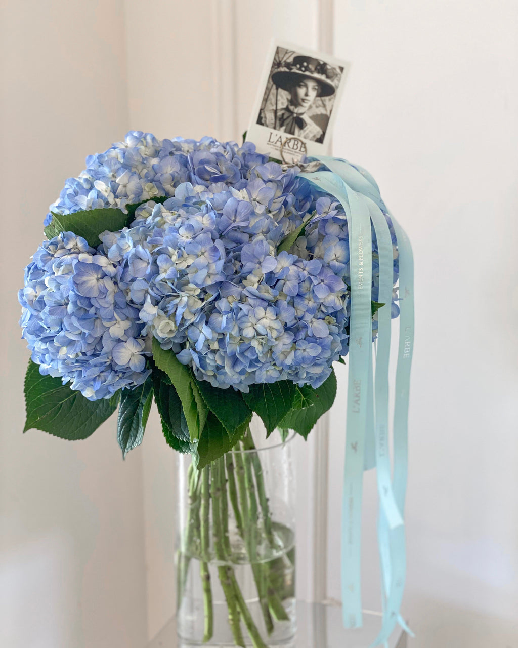 Flowers bouquet -13 hydrangea blue
