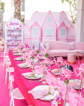 Barbie house, 1 sofa, carpet and table setup for your kids birthday party (20 kids)