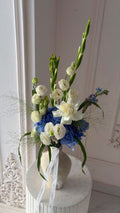 FLOWERS INTERIOR DESIGN WITH HYDRANGEA GLADIOLUS