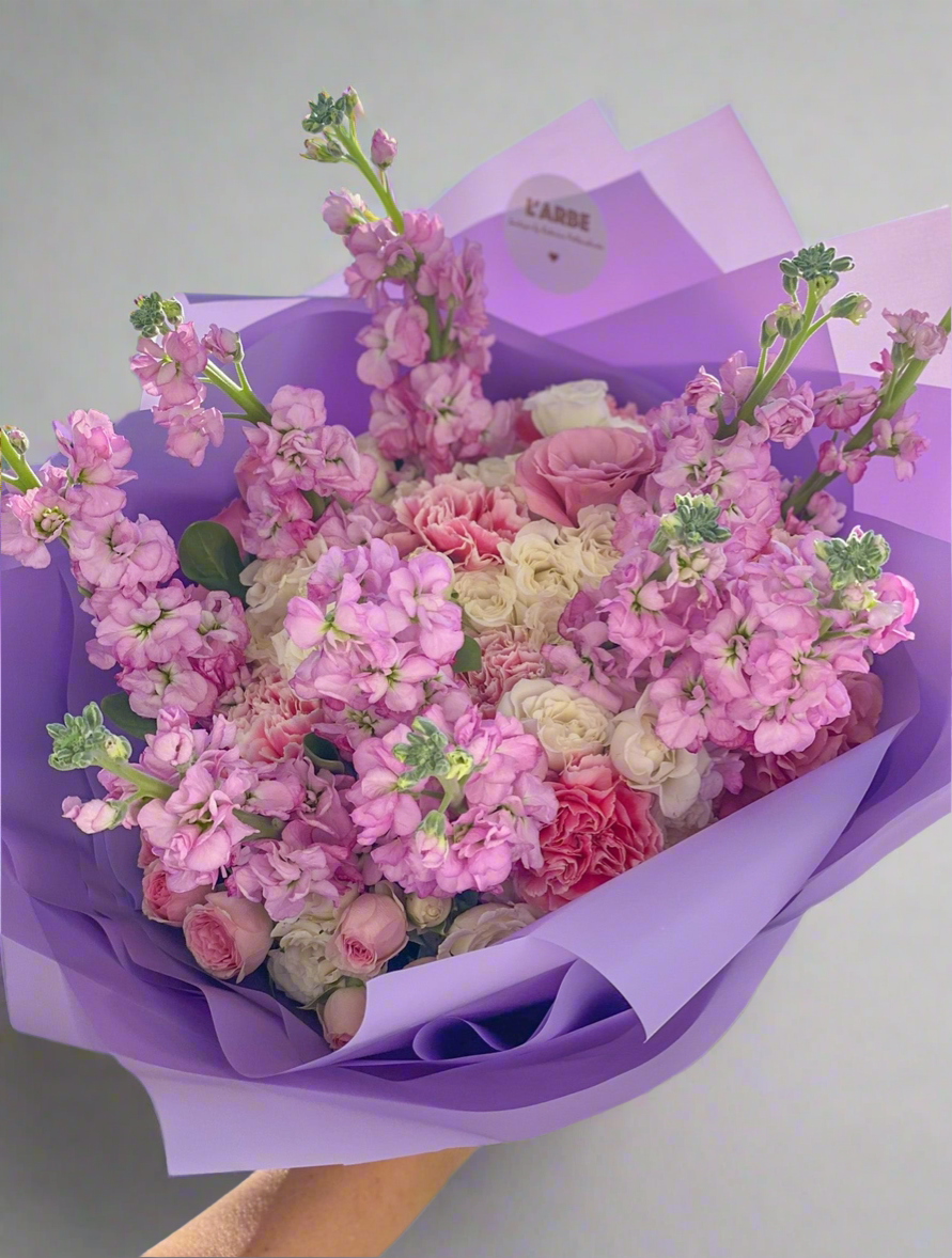 Mix flowers bouquet “Mattiola”