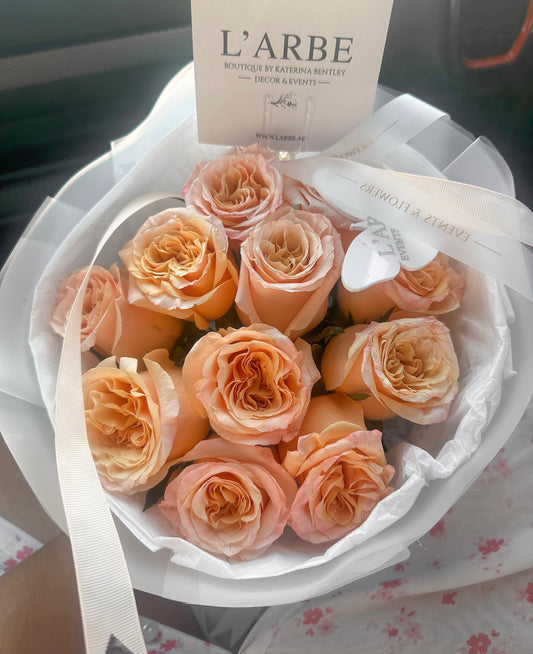 Peach roses Premium