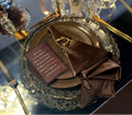 Velvet brown napkin (rent) N-0035