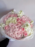FLOWERS BOUQUET WITH HYDRANGEA “PURE BEAUTY”