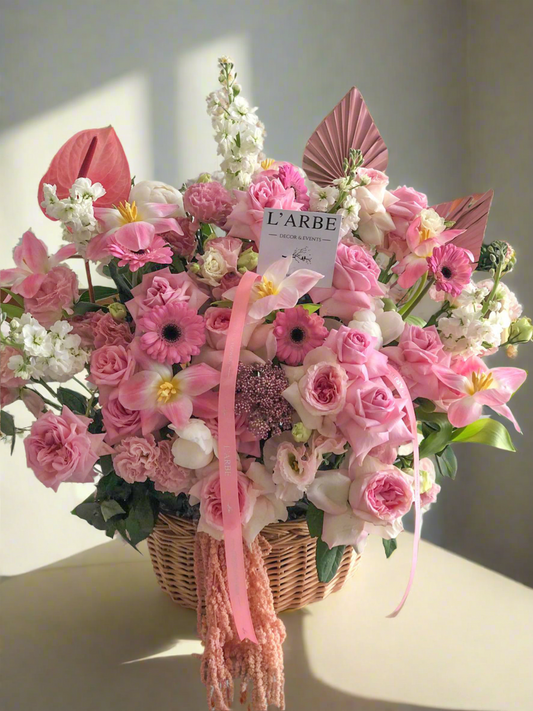 Basket mix of flowers “Jam”