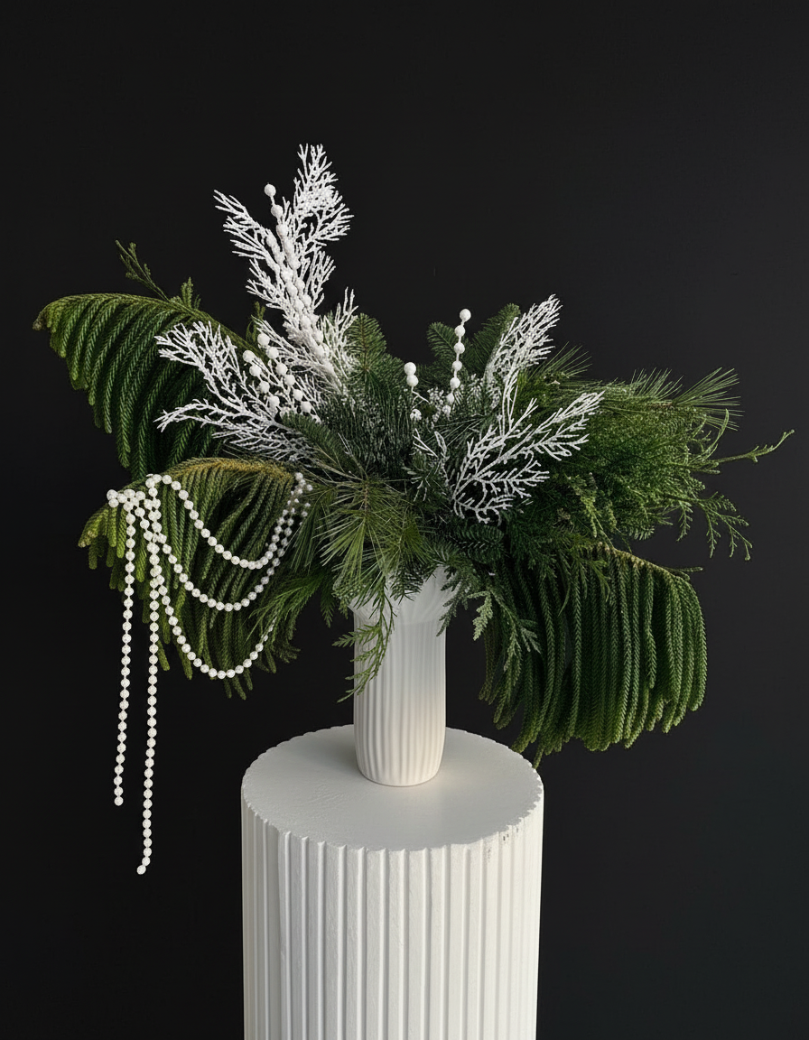 Новогодние украшения Нобилис в вазе №102