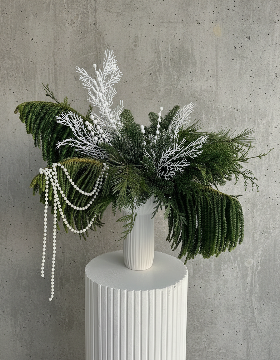 Новогодние украшения Нобилис в вазе №102