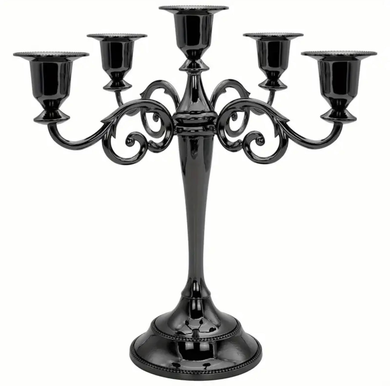 Black candle holder rent (CH-0009)