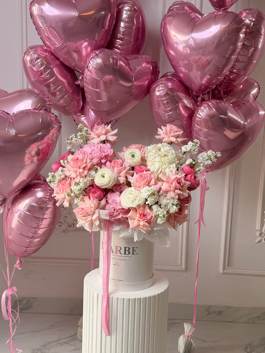 VALENTINE’S EDITION BOX WITH BALLOONS V110b “Lalo with balloons”