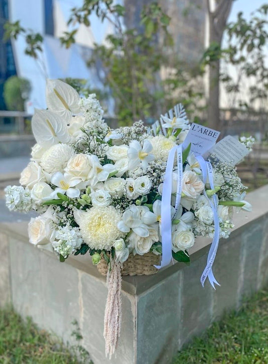 “Angel” max flowers bouquet in basket