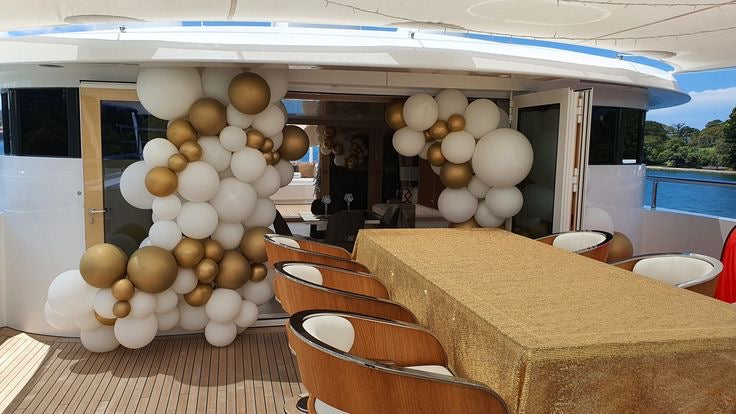 Yacht decoration balloons