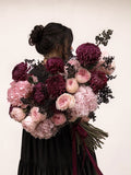 BURGUNDY FLOWERS MIX “ECLAT”