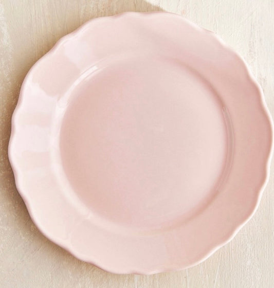 Small pink plate ceramic 19 cm rent PL-0012