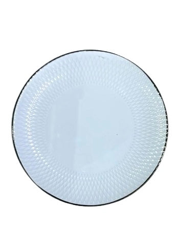 White plate 19 cm rent PL-0022