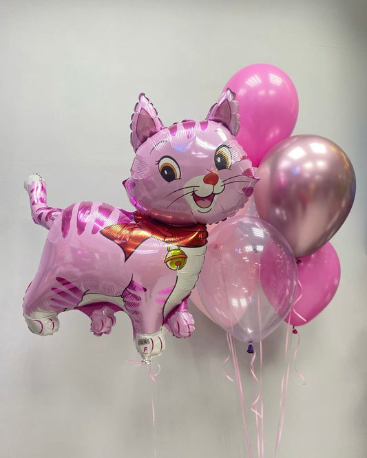 Helium balloon “pink kitty” code #0224