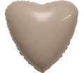 HELIUM BALLOON “LATTE SATIN HEART” 18”
