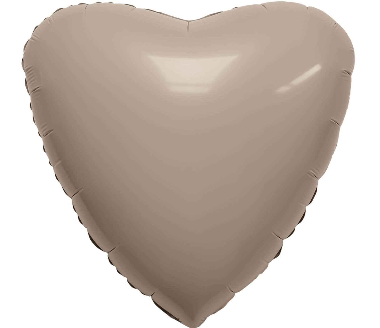 HELIUM BALLOON “LATTE SATIN HEART” 18”