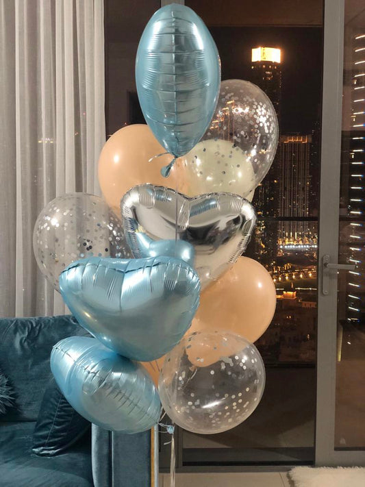 Set balloons “Blush and blue”