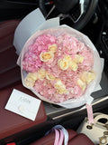 FLOWERS BOUQUET WITH ROSES AND HYDRANGEA “BLOSSOM 6”