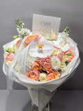 FLOWER MIX “SUNNY LOVE” WITH ORCHID AND ROSES