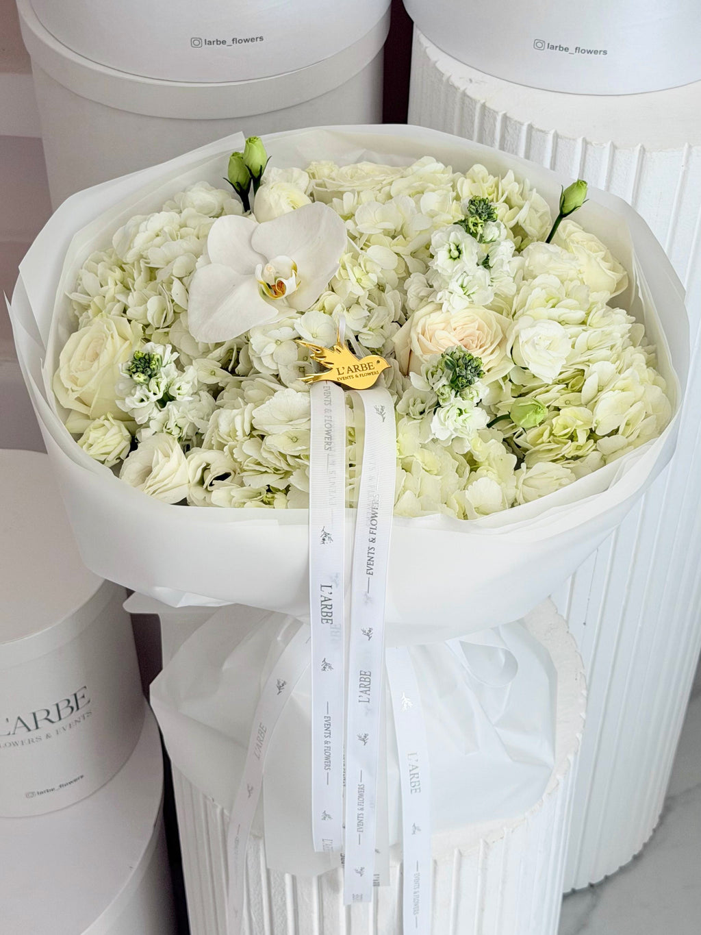 FLOWERS BOUQUET WITH ORCHID AND RANUNCULUS “LULLABY”