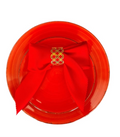 Red plate 25 cm rent PL-0021