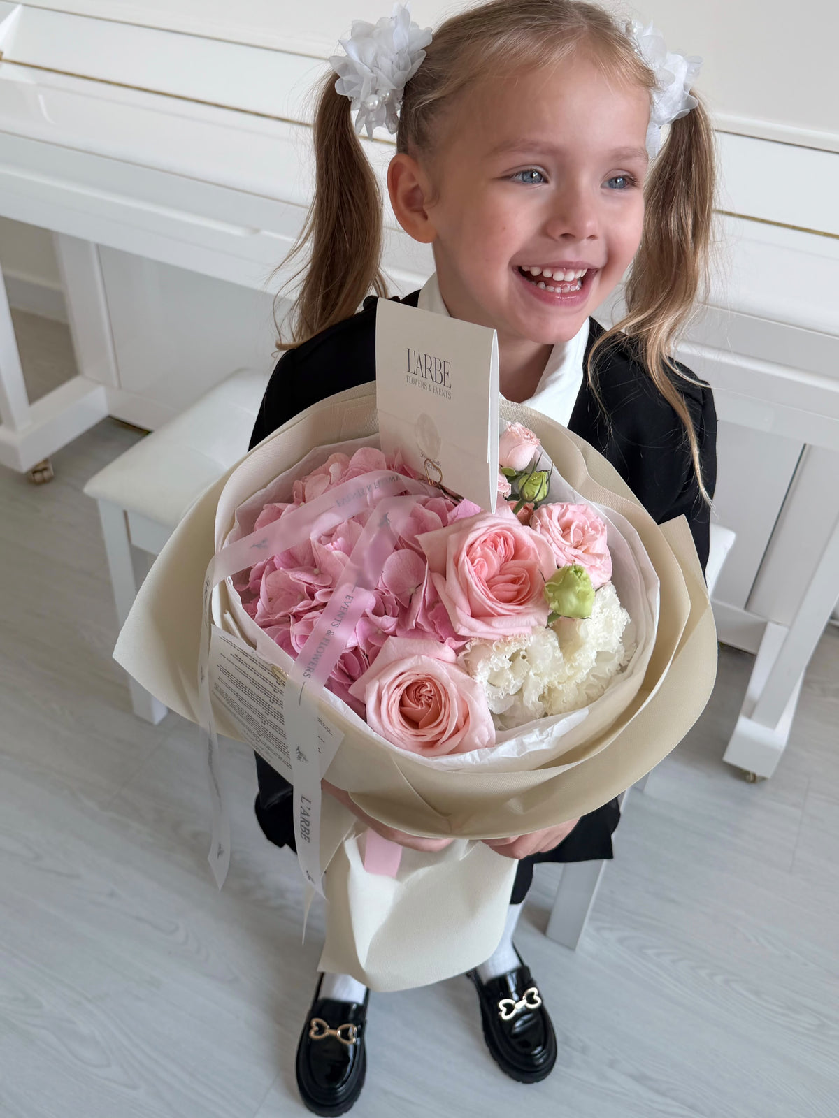 FLOWERS BOUQUET PINK «DEAR TEACHER”