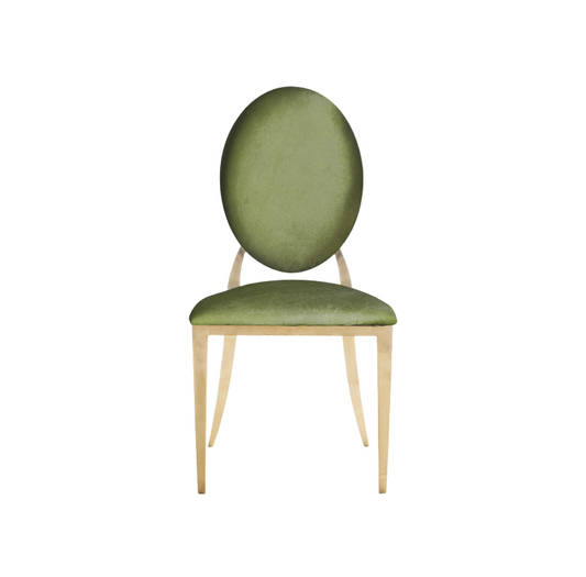 Dupont Chair ice green with gold or silver (rent)