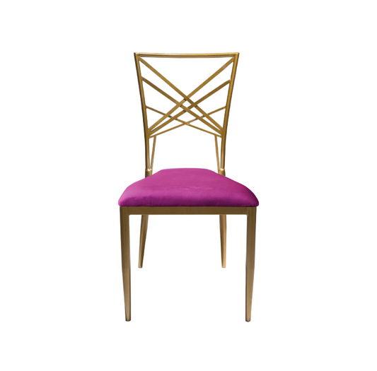 Octave chair barbie pink velvet (rent)